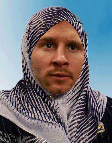 messi hijab ميسي بالحجاب