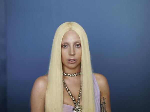 Lady Gaga before photoshop