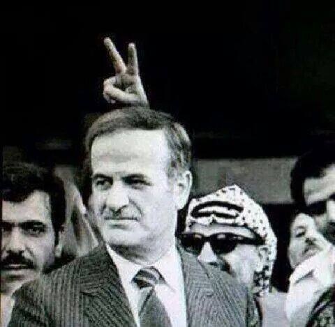حافظ الأسد وياسر عرفات