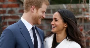 Prince Harry and actress Meghan Markle during announcement of new baby Archie Windsor - الأمير هاري وميغان ماركل خلال إظهار طفلهما لأول مرة